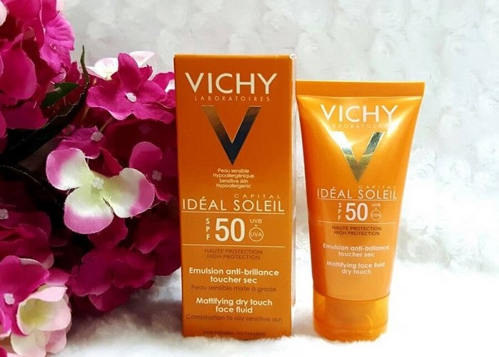 Kem chống nắng Vichy Capital Idéal Soleil Mattifying Dry Touch Face Fluid SPF 50